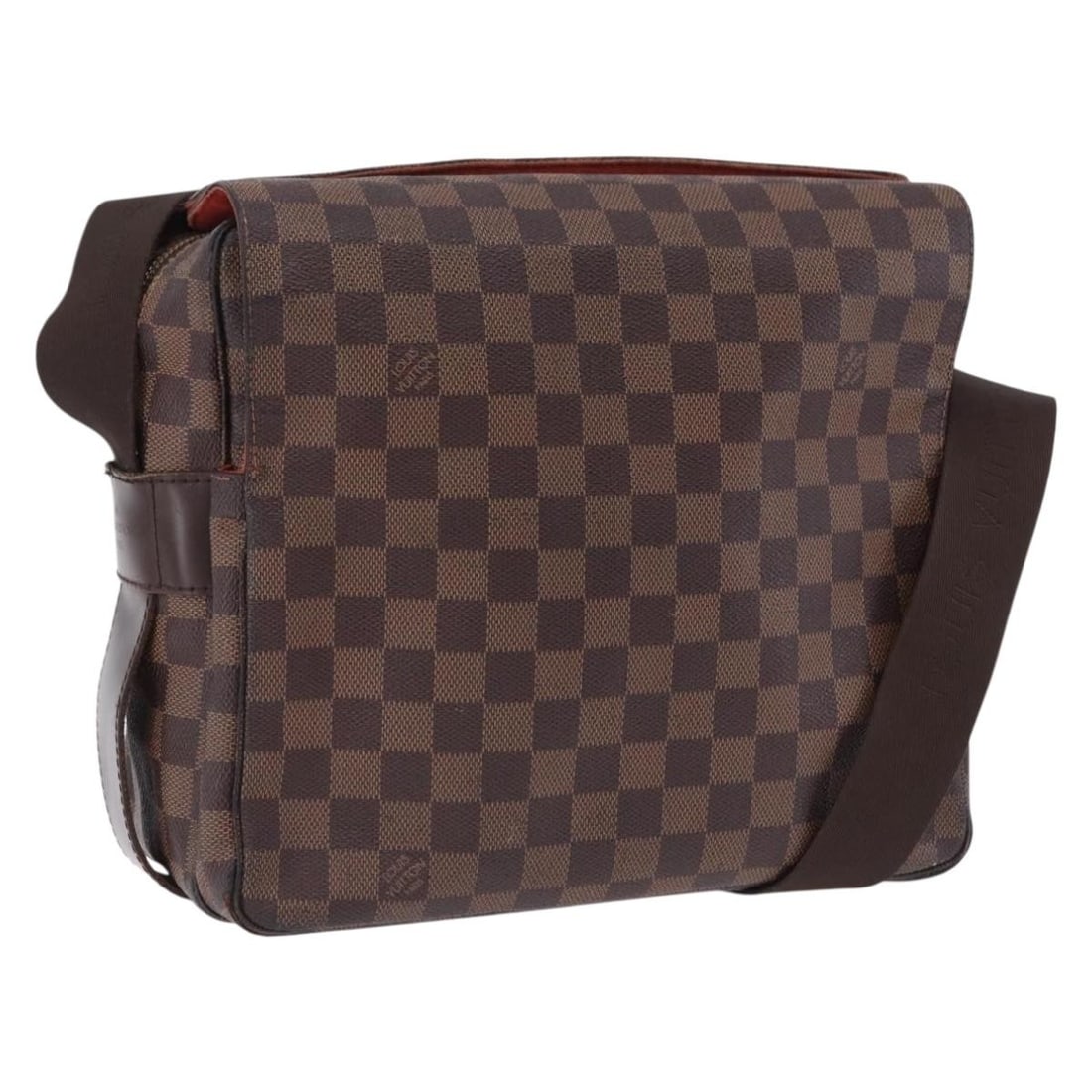 Louis Vuitton N45255 Naviglio shoulder bag in Damier Ebene canvas: Louis Vuitton N45255 Naviglio shoulder bag in Damier Ebene canvas Louis Vuitton Naviglio shoulder bag in Damier Ebene canvas. This women's bag is made in France and features an adjustable shoulder str