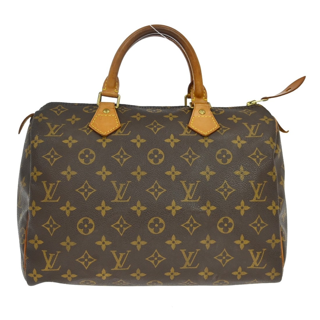 Louis Vuitton Speedy 30 Monogram Canvas Satchel M41526: Louis Vuitton Speedy 30 Monogram Canvas Satchel M41526 Vintage Louis Vuitton Speedy 30 handbag in Monogram canvas with leather double handles and a zip closure. This satchel-style top handle bag featu