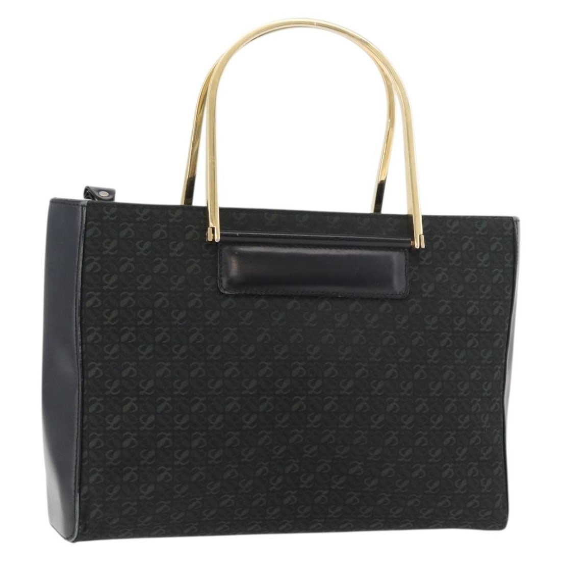 LOEWE Green Gold Nylon Hand Bag Made in Italy: LOEWE Green Gold Nylon Hand Bag Made in Italy Authentic LOEWE women's hand bag in green and gold nylon, made in Italy. This bag is offered without the original box or dust bag and includes only the it