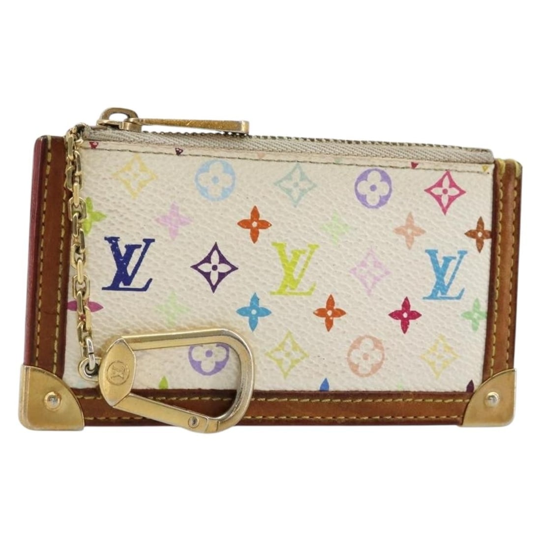 Louis Vuitton M92655 white Monogram Multicolor coin purse (1 of 17)