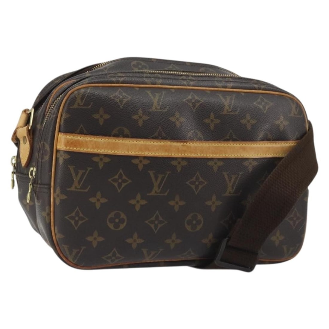 Louis Vuitton Reporter PM Monogram Canvas Shoulder Bag M45254: Louis Vuitton Reporter PM Monogram Canvas Shoulder Bag M45254 Louis Vuitton Reporter PM shoulder bag in Monogram canvas, made in France. This women's bag includes the item only; the box and dust bag a