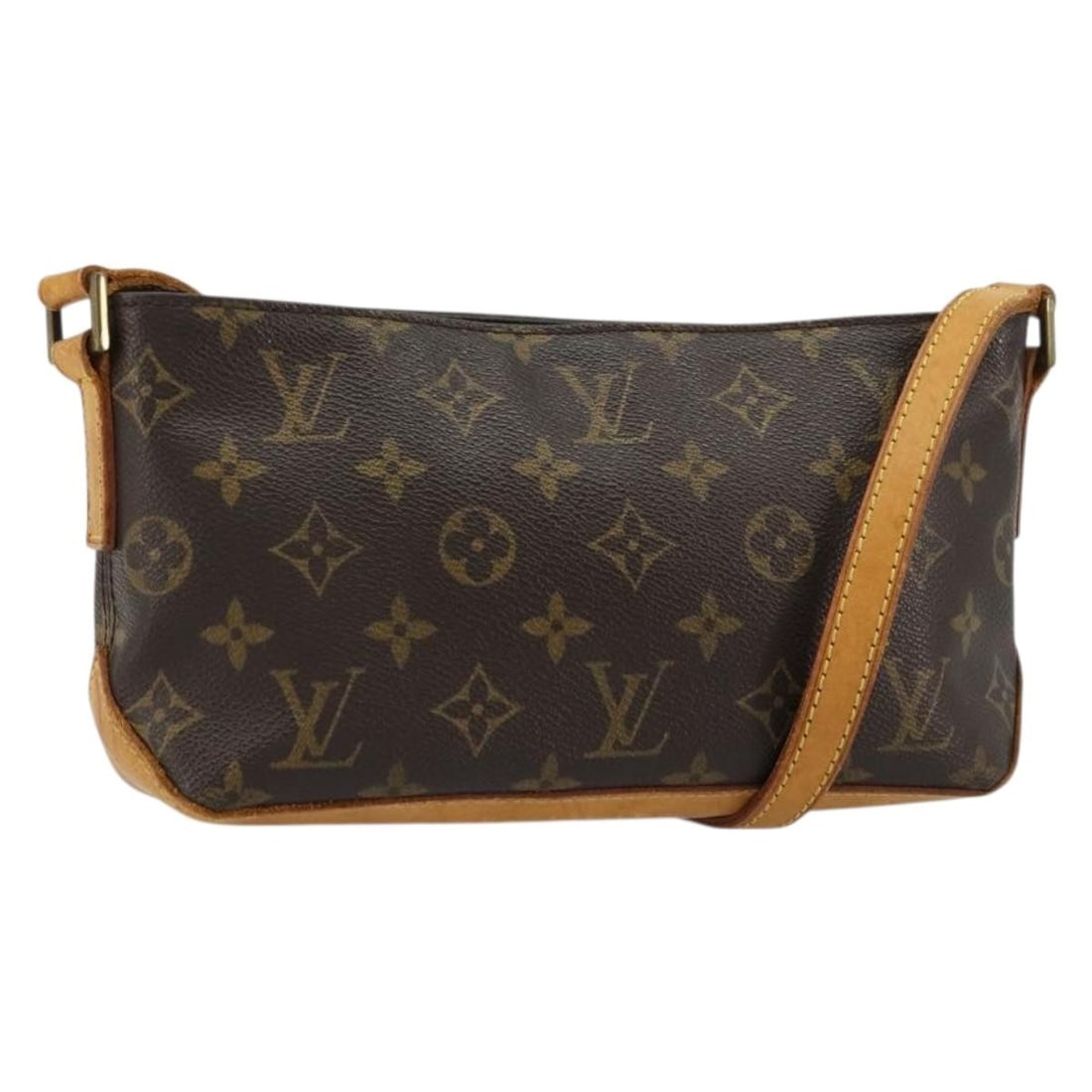 Louis Vuitton M51240 Trotteur Monogram Canvas Womens Shoulder Bag: Louis Vuitton M51240 Trotteur Monogram Canvas Womens Shoulder Bag Louis Vuitton Monogram Trotteur Shoulder Bag in Monogram Canvas, made in France. This women's shoulder bag features the classic Monogr