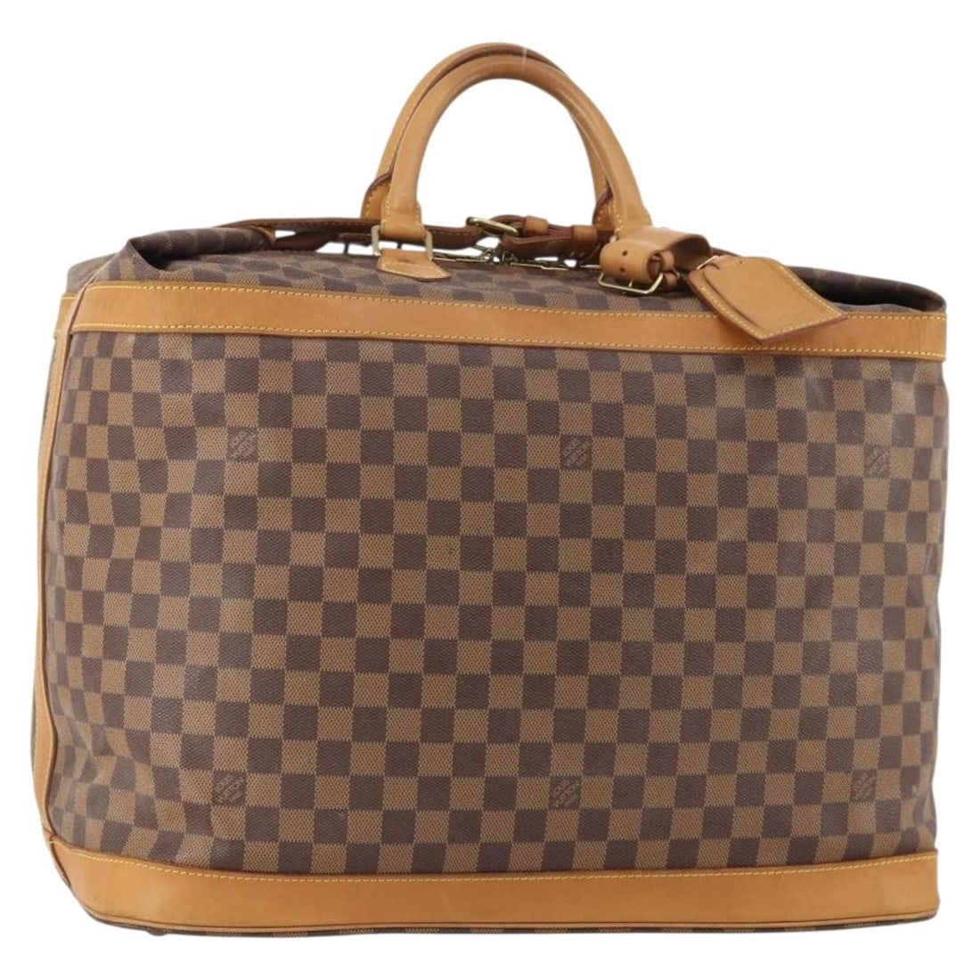 Louis Vuitton N41160 Damier Ebene Boston Bag 45th Anniversary: Louis Vuitton N41160 Damier Ebene Boston Bag 45th Anniversary Louis Vuitton Damier Ebene 45 Boston Bag from the 100th Anniversary line. This women's travel bag is made in France in Damier Ebene canvas