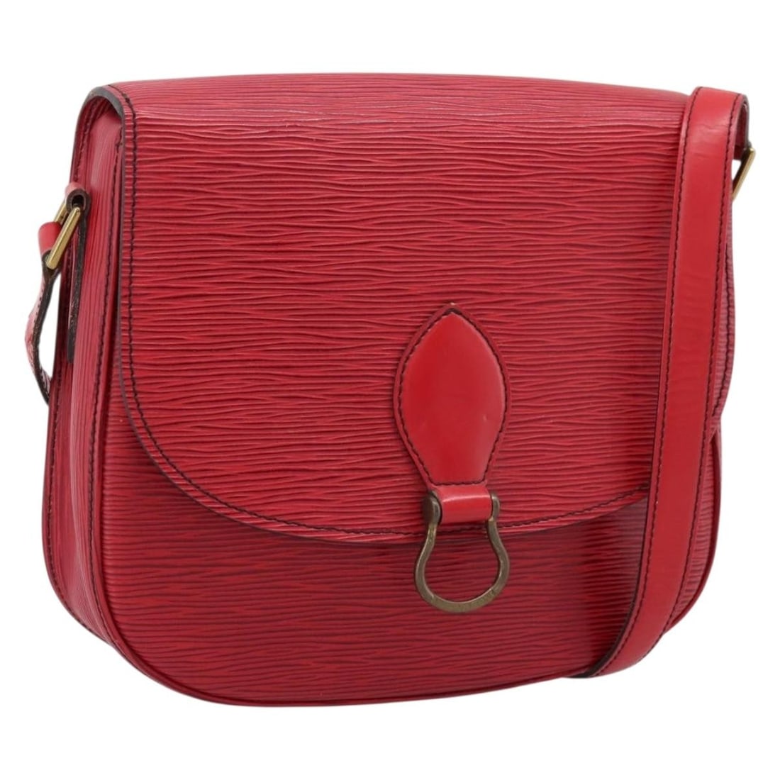 Louis Vuitton M52197 Saint Cloud GM Red Epi Leather Shoulder Bag: Louis Vuitton M52197 Saint Cloud GM Red Epi Leather Shoulder Bag Louis Vuitton Saint Cloud GM shoulder bag in red Epi leather. This women's bag was made in France and includes the bag only; item box a