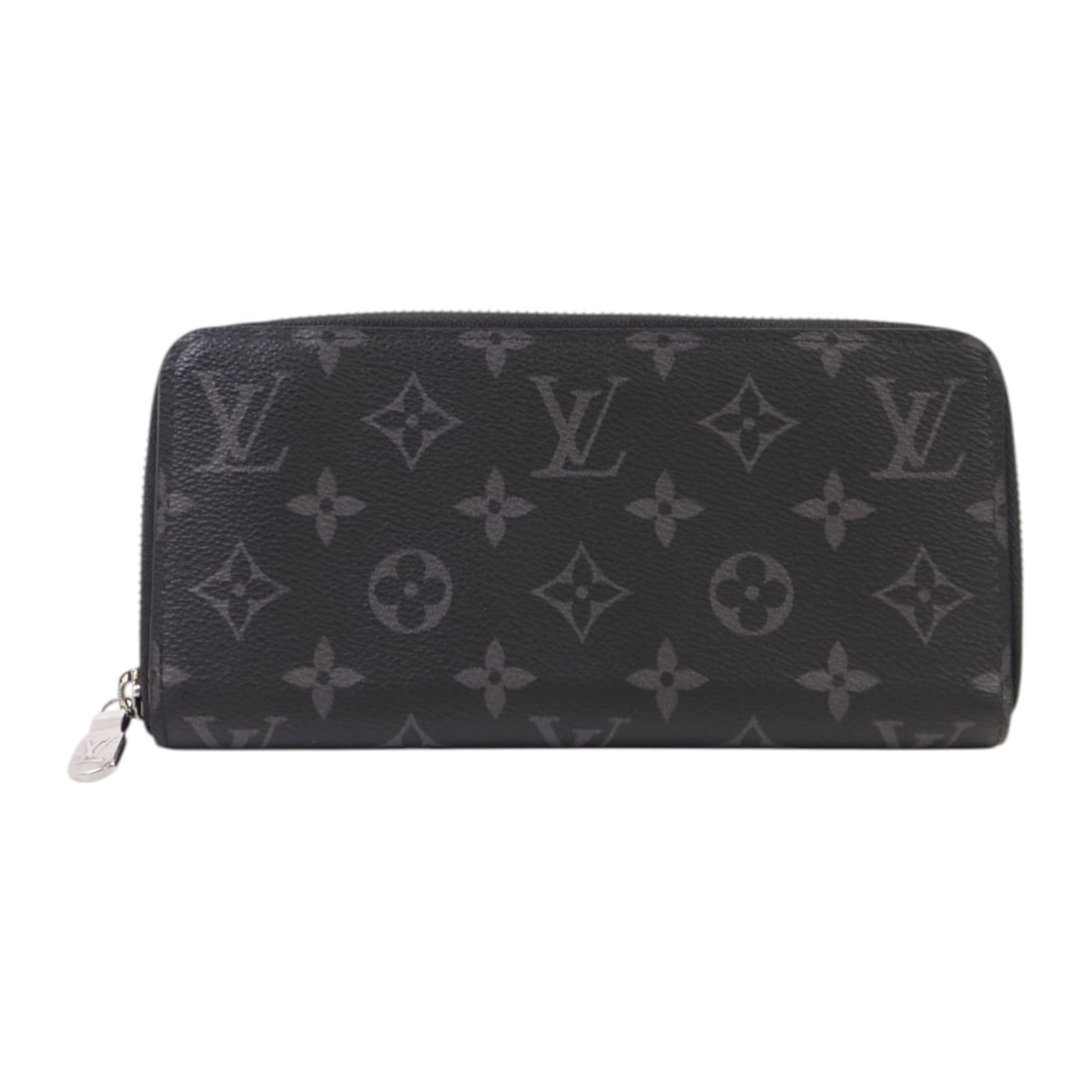 Louis Vuitton M11611 Zippy Horizontal Wallet Monogram Eclipse Black: Louis Vuitton M11611 Zippy Horizontal Wallet Monogram Eclipse Black Louis Vuitton Zippy Wallet Horizontal in Monogram Eclipse with a black finish and silver-tone hardware. This men's bifold wallet is 