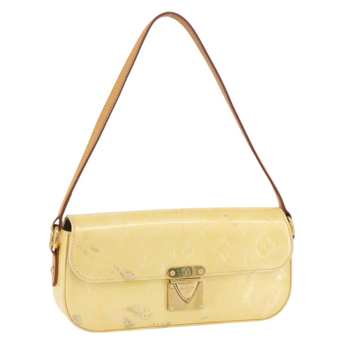 Louis Vuitton M91507 Malibu Street Shoulder Bag Perle Patent Leather (1 of 18)