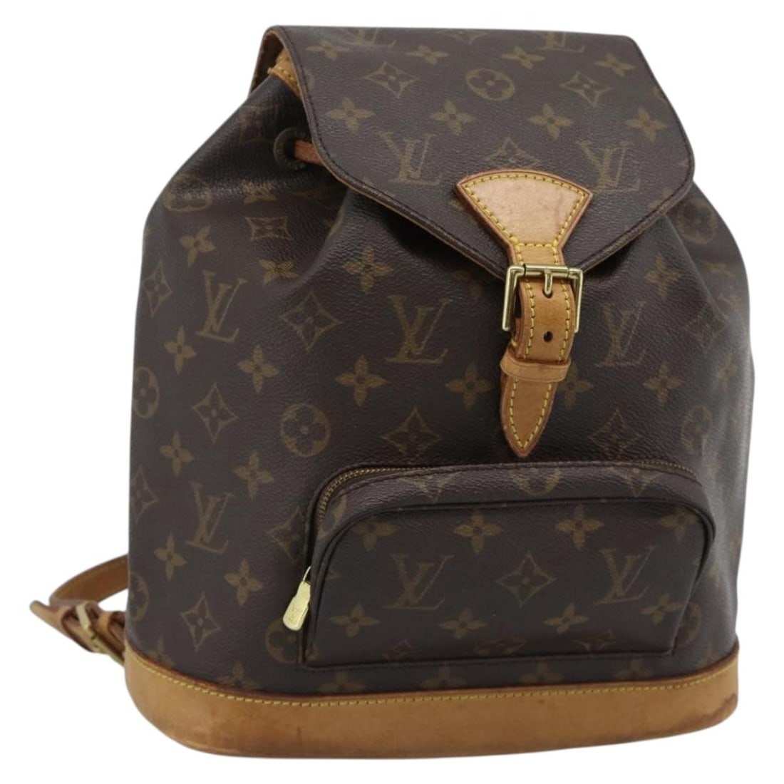 Louis Vuitton M51136 Montsouris MM Monogram Canvas Backpack: Louis Vuitton M51136 Montsouris MM Monogram Canvas Backpack Louis Vuitton Monogram Montsouris MM backpack in monogram canvas, made in France. This women's backpack is a heavily used piece with visible