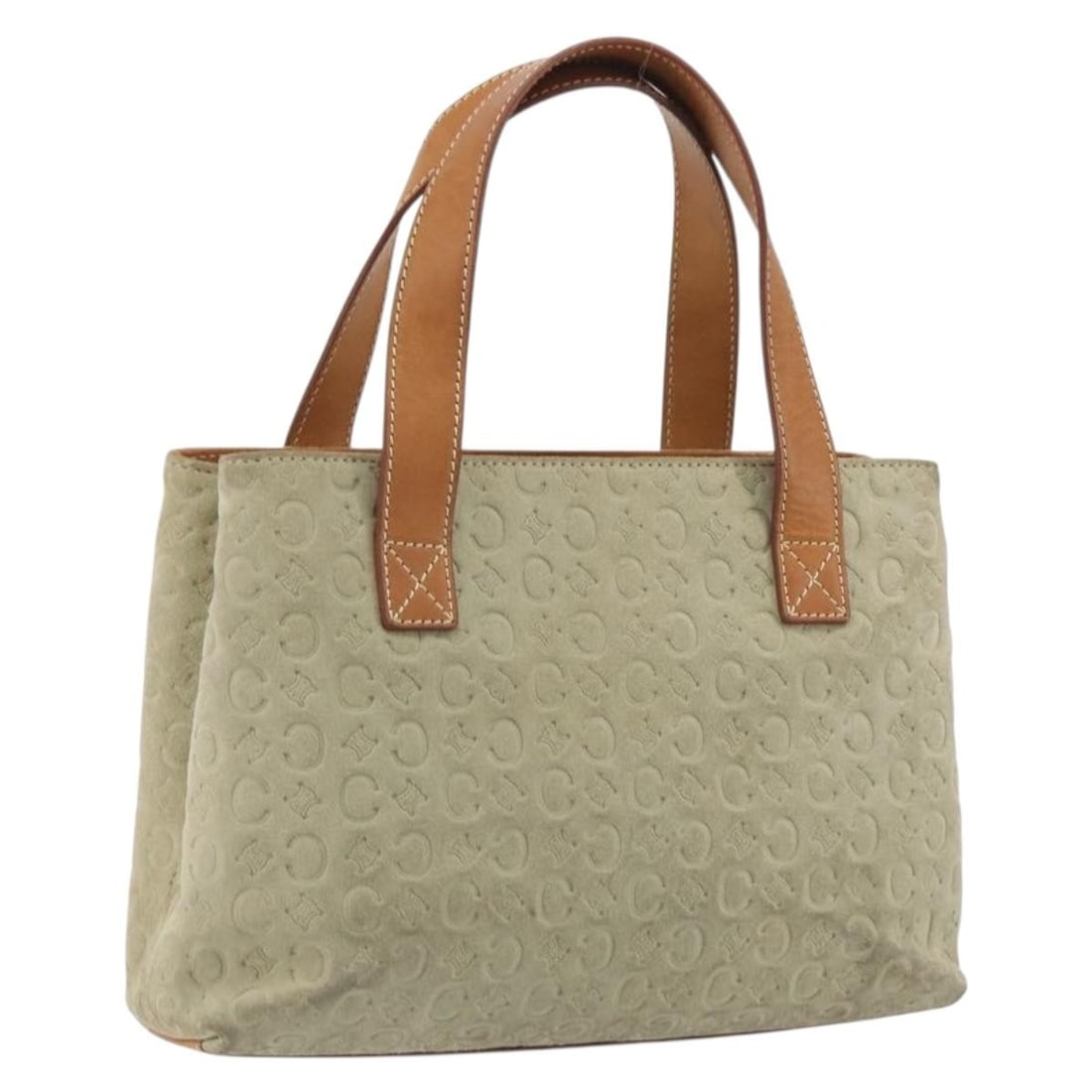 Celine C Macadam suede canvas handbag gray silver made in Italy: Celine C Macadam suede canvas handbag gray silver made in Italy Celine C Macadam handbag in gray and silver suede and canvas, made in Italy. This women's bag includes only the item shown; the original