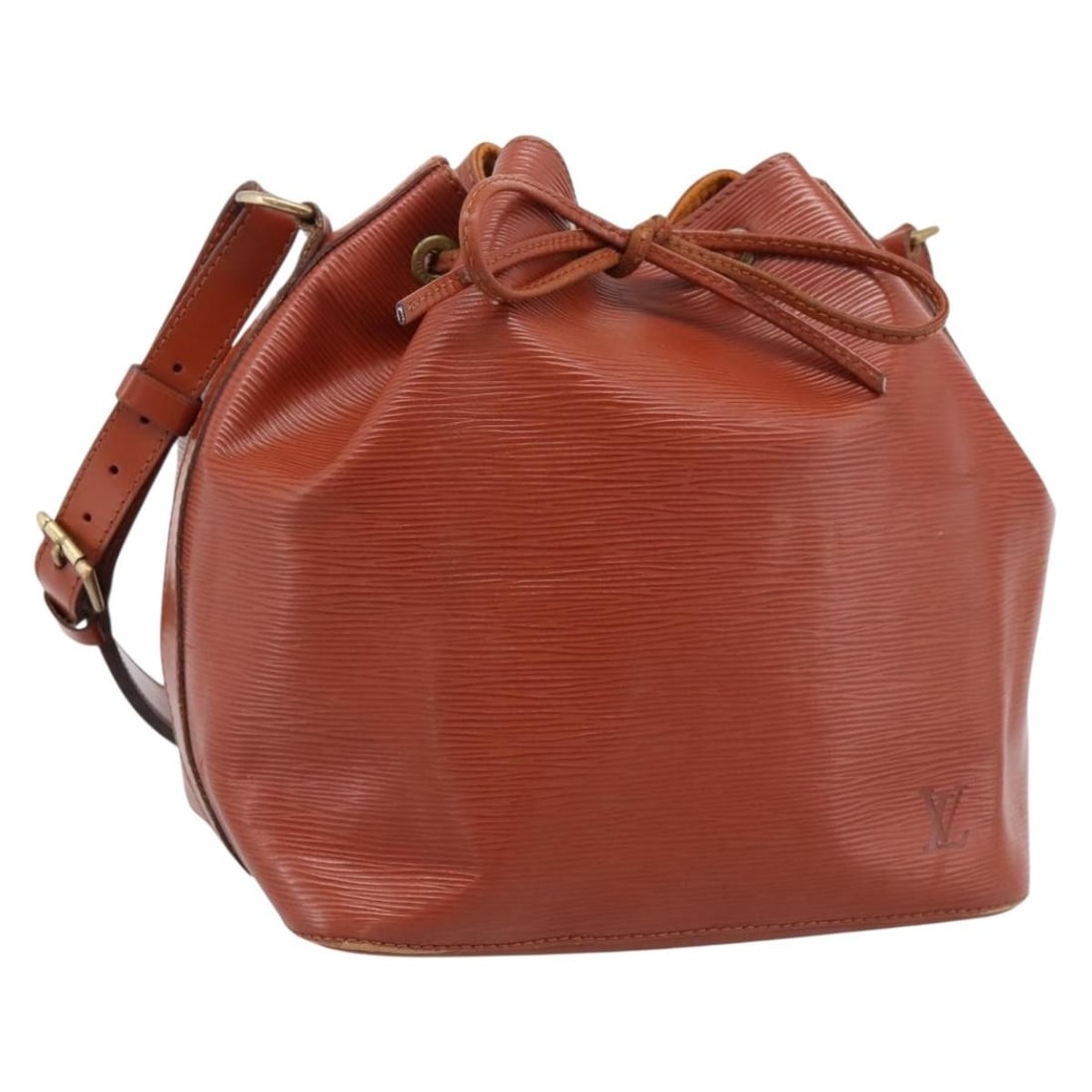 Louis Vuitton M44103 Petit Noe Brown Epi Leather Shoulder Bag: Louis Vuitton M44103 Petit Noe Brown Epi Leather Shoulder Bag Louis Vuitton Petit Noe shoulder bag in brown Epi leather. This women's bag is made in France and features the M44103 product line. It is 