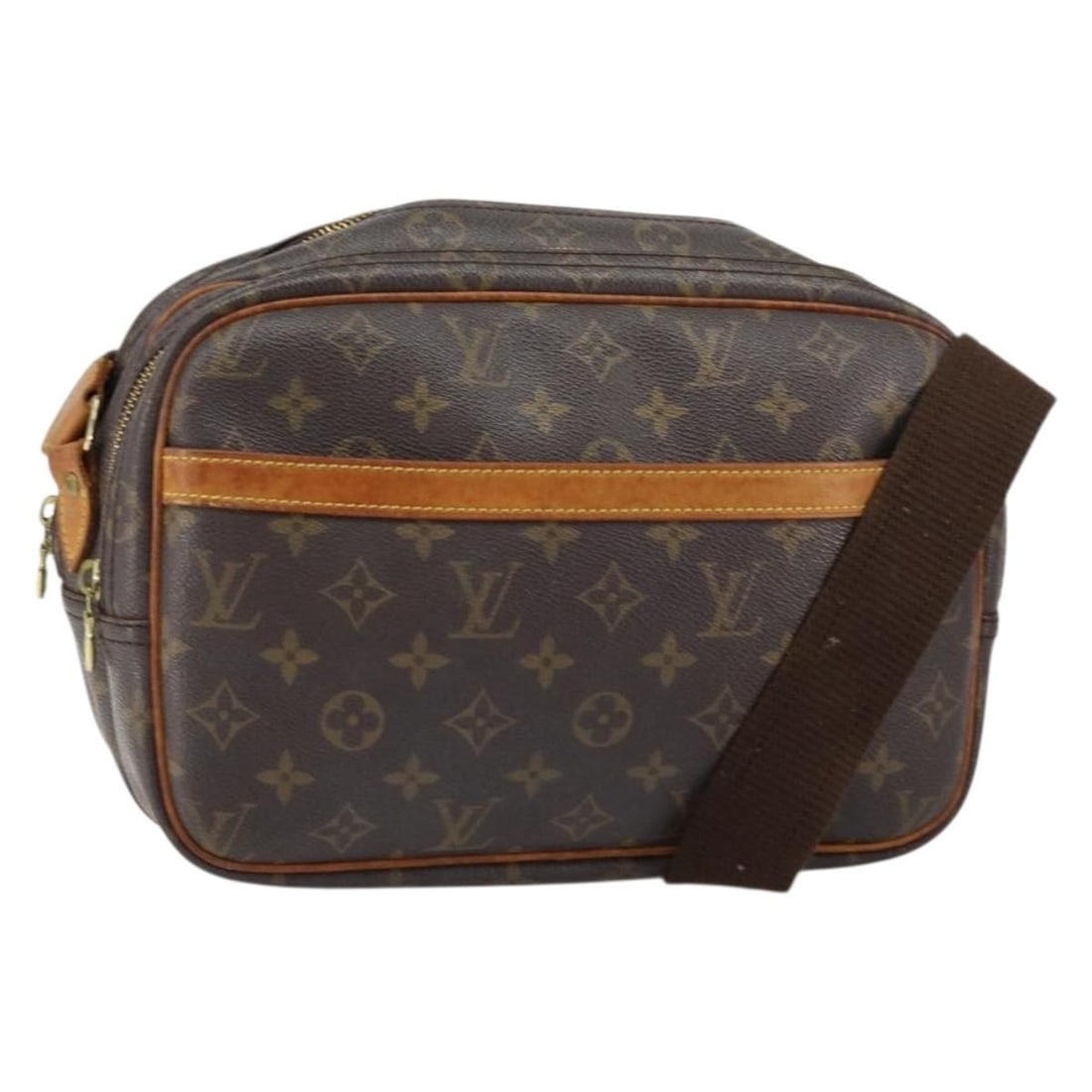 Louis Vuitton Reporter PM Monogram Canvas Shoulder Bag M45254: Louis Vuitton Reporter PM Monogram Canvas Shoulder Bag M45254 Louis Vuitton Reporter PM shoulder bag in Monogram canvas, made in France. This women's shoulder bag is offered as the bag only; item box 