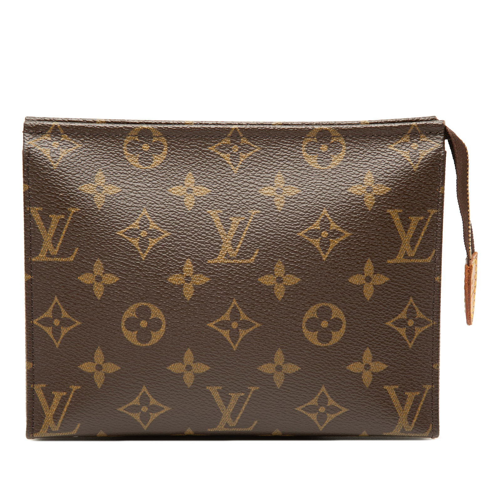 Louis Vuitton Monogram Canvas Toiletry Pouch 19 Bag: Louis Vuitton Monogram Canvas Toiletry Pouch 19 Bag Louis Vuitton Monogram Toiletry Pouch 19 with a monogram canvas body and top zip closure. Made in France. Condition is B+ with noted wear including 