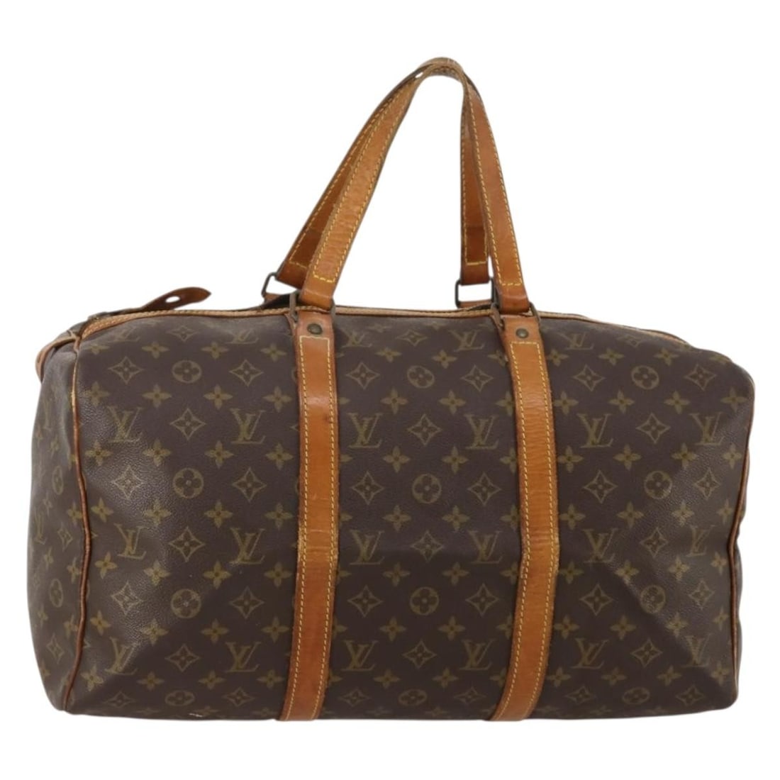 Louis Vuitton M41624 Sac Souple 45 Monogram Canvas Boston Bag: Louis Vuitton M41624 Sac Souple 45 Monogram Canvas Boston Bag Louis Vuitton Sac Souple 45 Boston Bag in Monogram Canvas, made in France. This women's Boston bag features the Monogram colorway and the 