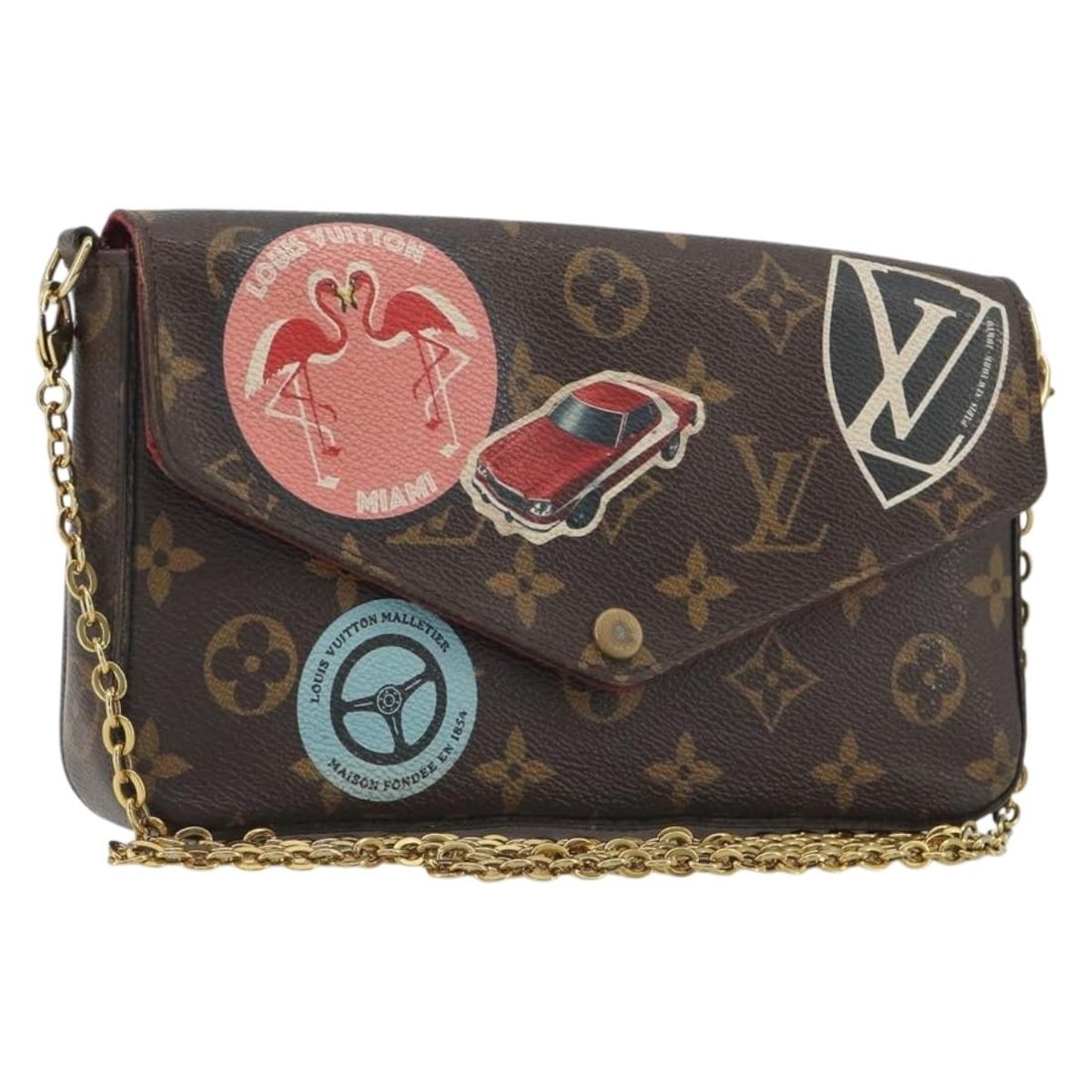 Louis Vuitton M62145 Pochette Felice Monogram Canvas Shoulder Bag: Louis Vuitton M62145 Pochette Felice Monogram Canvas Shoulder Bag Louis Vuitton Pochette Felice shoulder bag in Monogram canvas. This women's bag was made in France and includes the item shown only; t