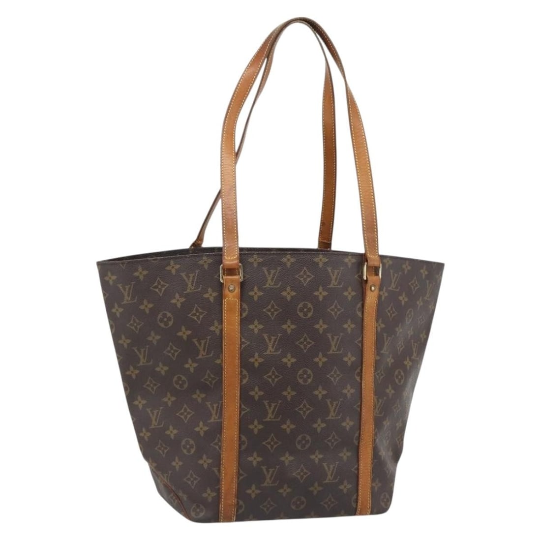 Louis Vuitton M51108 Monogram Canvas Sac Shopping Tote: Louis Vuitton M51108 Monogram Canvas Sac Shopping Tote Louis Vuitton Sac Shopping tote bag in Monogram canvas with a spacious open-top silhouette and shoulder straps. This women's bag is made in Italy