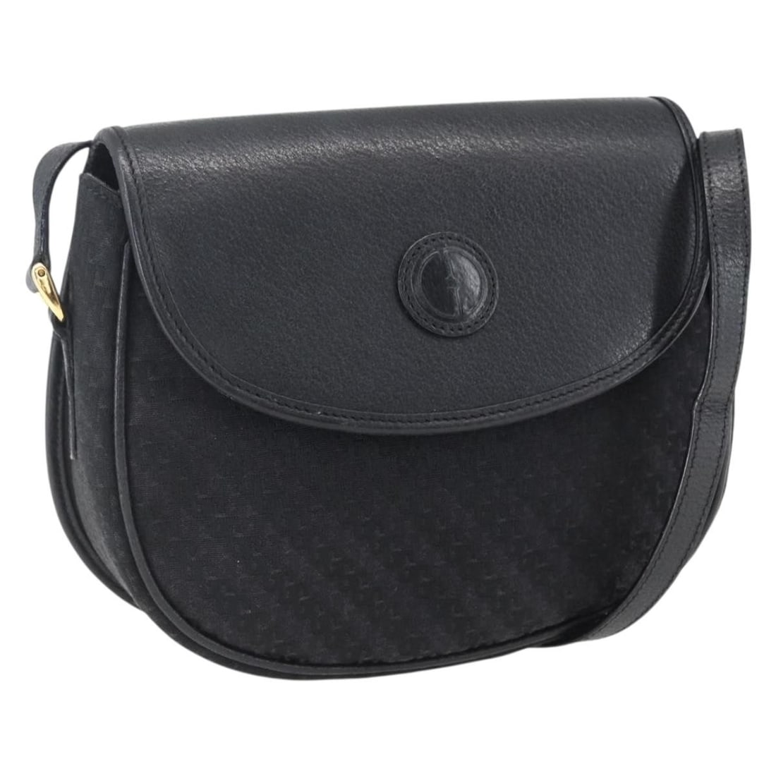 Black Canvas Shoulder Purse by GUCCI Model 007 115 0074 Gold Accents: Black Canvas Shoulder Purse by GUCCI Model 007 115 0074 Gold Accents This GUCCI shoulder bag features a black and gold canvas exterior with gold-tone accents. The bag is crafted in Italy and includes 