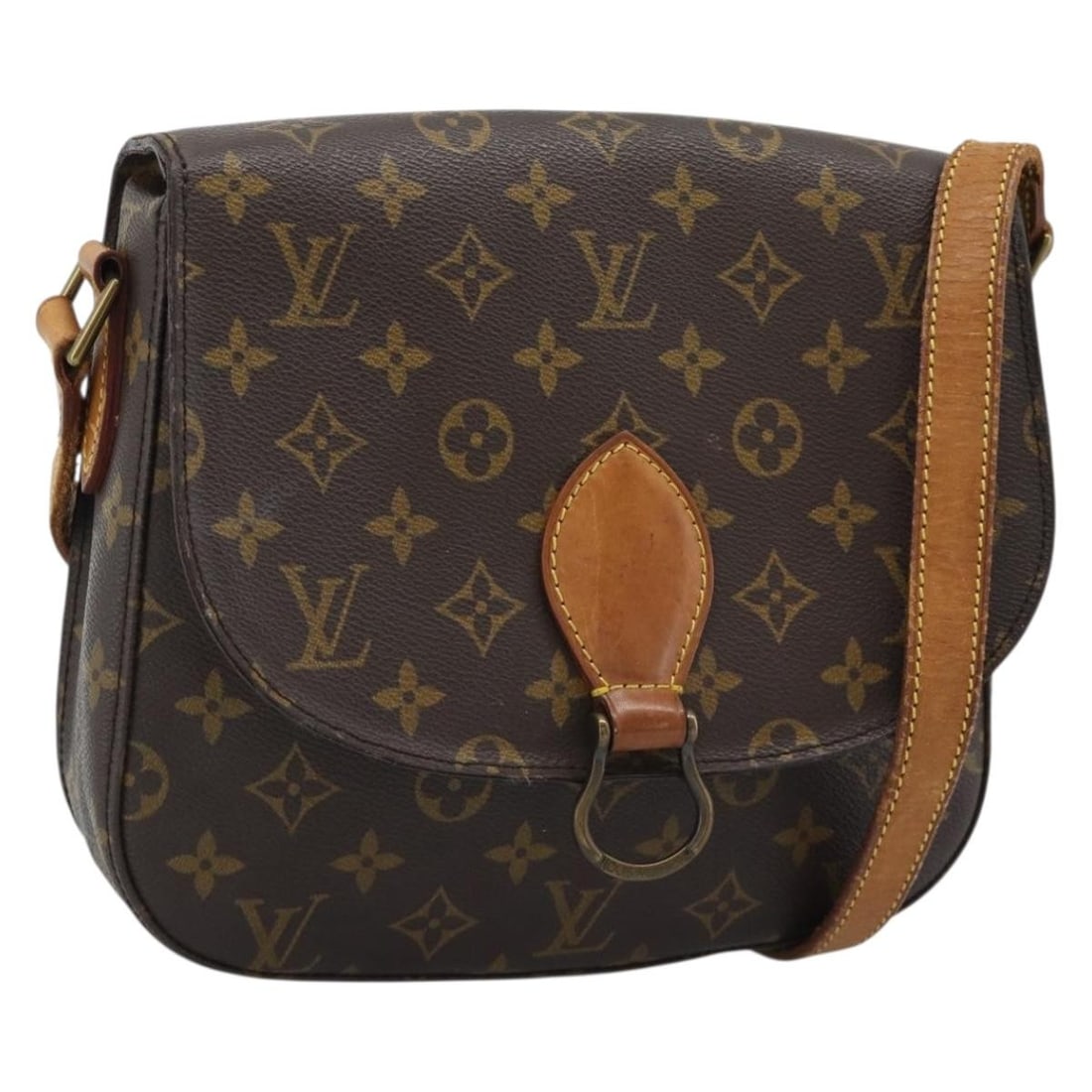 Louis Vuitton Saint Cloud GM Monogram Canvas Shoulder Bag M51242: Louis Vuitton Saint Cloud GM Monogram Canvas Shoulder Bag M51242 Authentic Louis Vuitton Saint Cloud GM shoulder bag in Monogram canvas. This women's bag is made in France and features an adjustable s