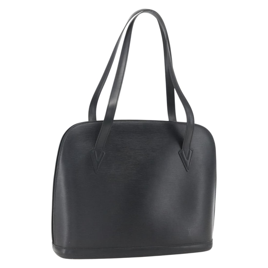 Louis Vuitton M52282 Lussac Black Epi Leather Shoulder Bag: Louis Vuitton M52282 Lussac Black Epi Leather Shoulder Bag Louis Vuitton Lussac shoulder bag in black Epi leather. This women's bag is made in France and features a structured shoulder bag silhouette.