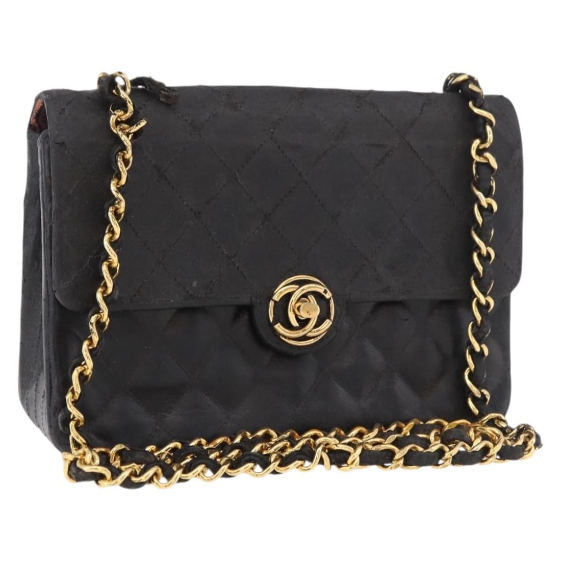 CHANEL Matelasse Leather Shoulder Bag Black Gold Tone CC: CHANEL Matelasse Leather Shoulder Bag Black Gold Tone CC Chanel Matelasse chain shoulder bag in black leather with gold-tone CC detailing. This women's shoulder bag includes the guarantee card and was
