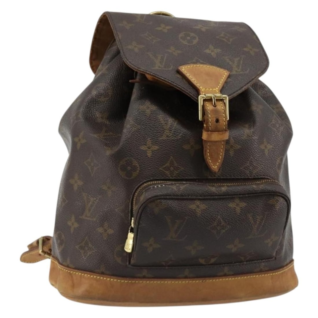 Louis Vuitton M51136 Montsouris MM Monogram Canvas Backpack: Louis Vuitton M51136 Montsouris MM Monogram Canvas Backpack Louis Vuitton Monogram Montsouris MM backpack in monogram canvas, made in France. This heavily used bag shows visible wear throughout, inclu