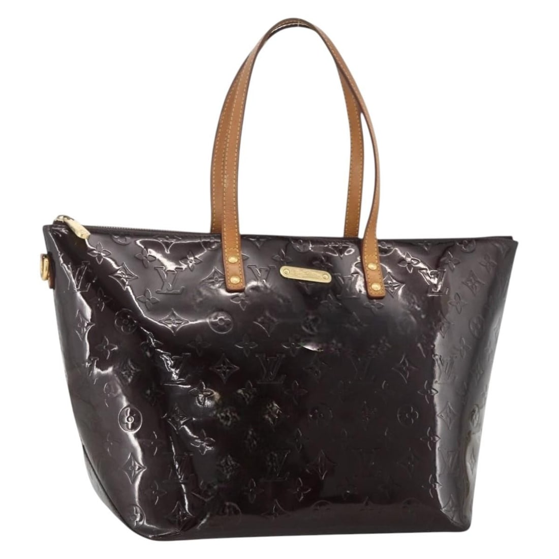 Louis Vuitton M93589 Bellevue GM Amarante Vernis Patent Leather Tote: Louis Vuitton M93589 Bellevue GM Amarante Vernis Patent Leather Tote Louis Vuitton Bellevue GM tote bag in Amarante patent leather. This women's tote is made in France and features the Monogram Vernis