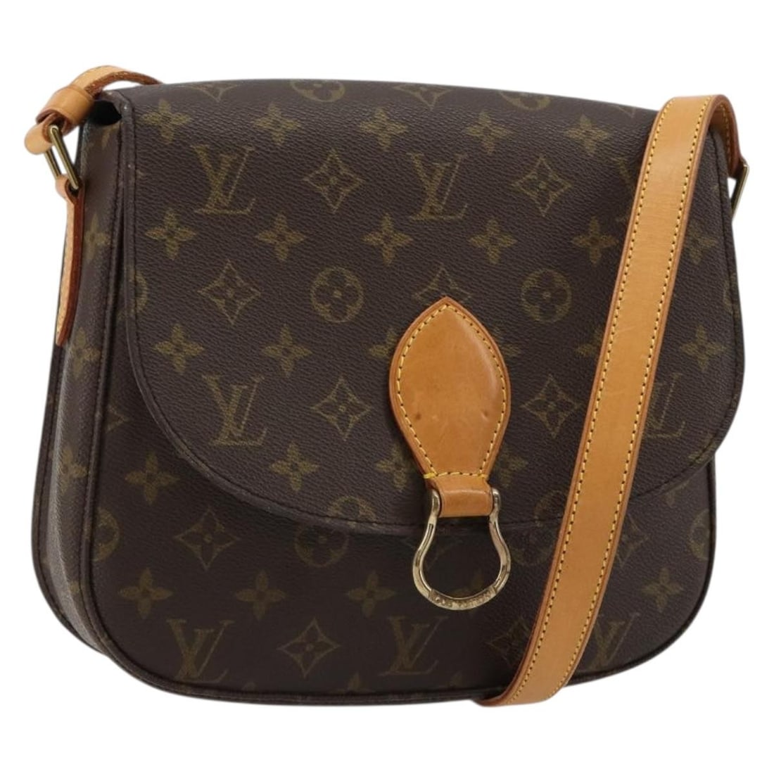 Louis Vuitton M51242 Saint Cloud GM Monogram Canvas Shoulder Bag: Louis Vuitton M51242 Saint Cloud GM Monogram Canvas Shoulder Bag Louis Vuitton Saint Cloud GM shoulder bag in Monogram canvas, model M51242, made in France. This women's shoulder bag is being sold as 