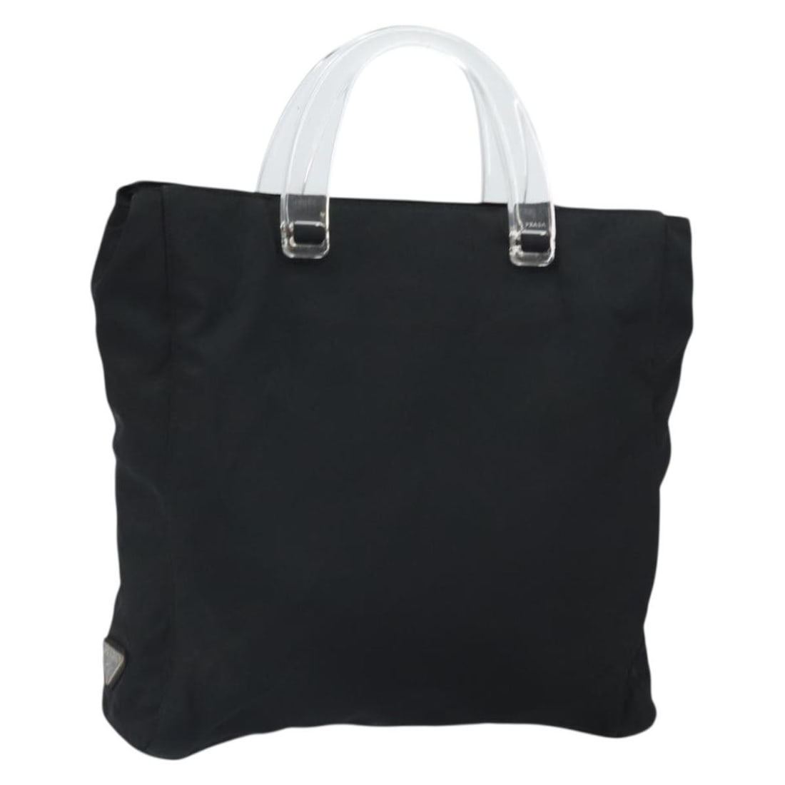 Prada Nylon Black and Silver Handbag with Guarantee Card (1 of 18)