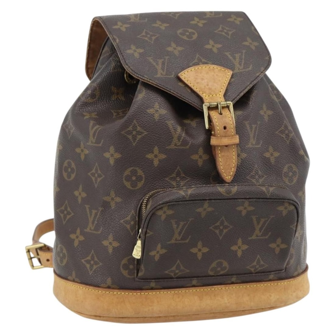 Louis Vuitton M51137 Montsouris PM Monogram Canvas Backpack: Louis Vuitton M51137 Montsouris PM Monogram Canvas Backpack Louis Vuitton Monogram Montsouris PM backpack in Monogram canvas, made in France. This women's backpack is a heavily used piece with visible
