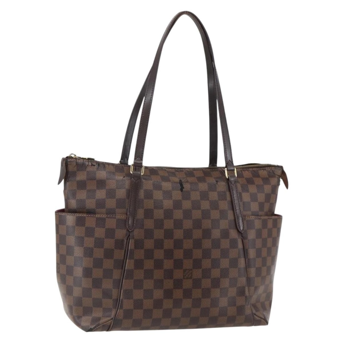Louis Vuitton Totally MM N41281 Damier Ebene Canvas Handbag: Louis Vuitton Totally MM N41281 Damier Ebene Canvas Handbag Louis Vuitton Totally MM handbag in Damier Ebene canvas, made in France. This women's handbag is offered as the bag only; item box and dust 
