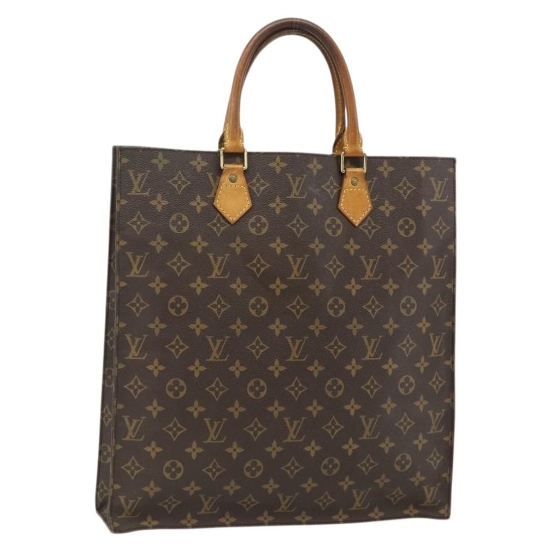 Louis Vuitton M51140 Sac Plat Monogram Canvas Tote Bag: Louis Vuitton M51140 Sac Plat Monogram Canvas Tote Bag Louis Vuitton Monogram Sac Plat Hand Bag, model M51140, made in France. Crafted in Monogram Canvas with the Monogram exterior color, this women's