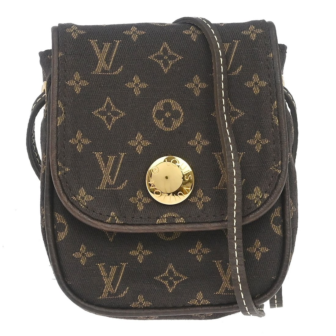 Louis Vuitton Pochette Cancun Mini Monogram Shoulder Pouch M95313: Louis Vuitton Pochette Cancun Mini Monogram Shoulder Pouch M95313 Vintage Louis Vuitton Monogram Mini Lin Pochette Cancun shoulder bag in Ebene brown. This mini pouch-style bag features the Monogram M
