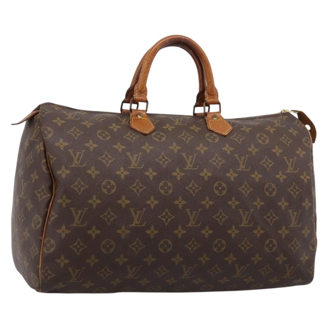 Louis Vuitton M41522 Speedy 40 Monogram Canvas Handbag: Louis Vuitton M41522 Speedy 40 Monogram Canvas Handbag Louis Vuitton Speedy 40 handbag in Monogram canvas, model M41522, made in France. This women's handbag is offered with the item only; the box and
