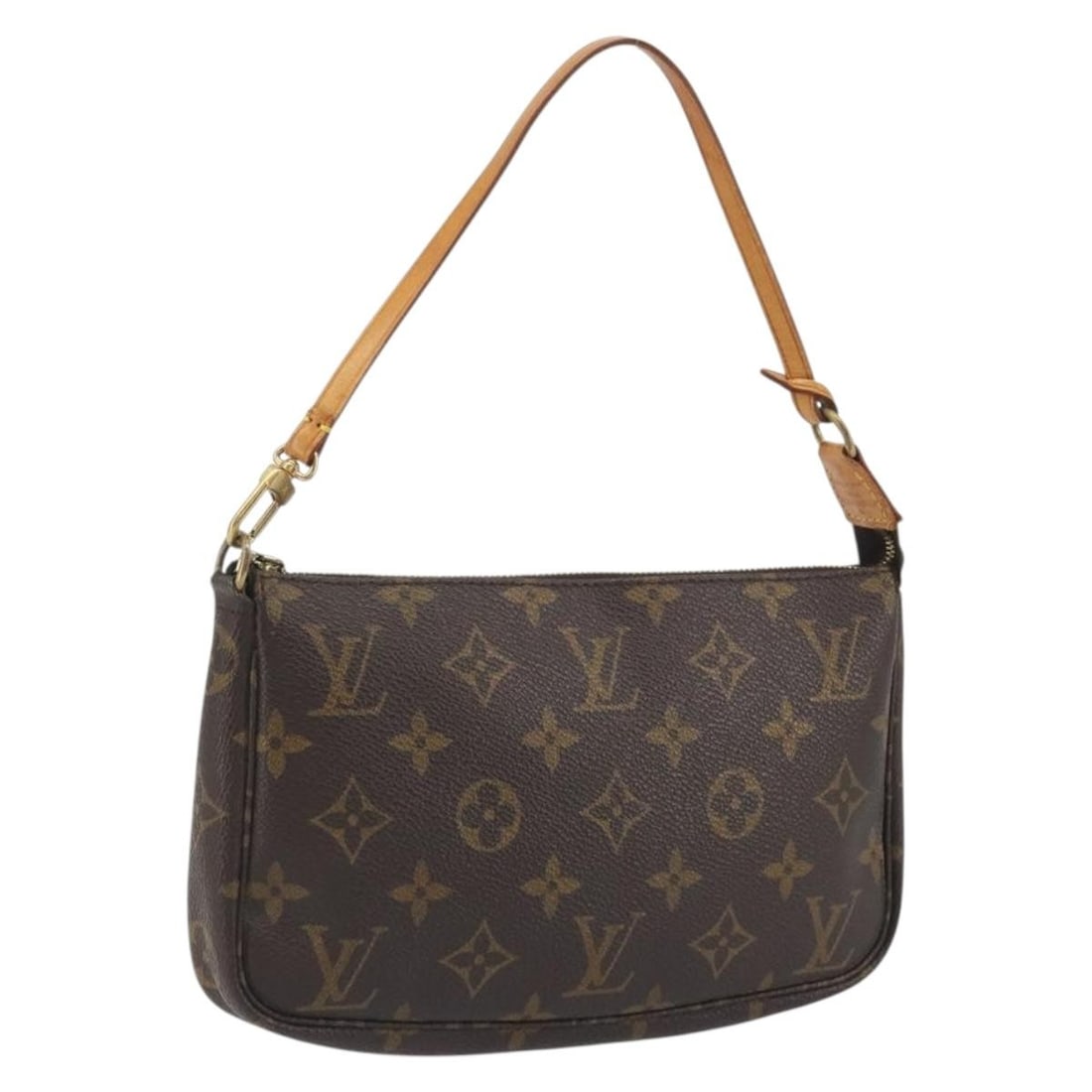 Louis Vuitton M51980 Pochette Accessoires Monogram Canvas Pouch: Louis Vuitton M51980 Pochette Accessoires Monogram Canvas Pouch Louis Vuitton Monogram Pochette Accessoires pouch in Monogram canvas, designed for women and made in France. This pouch is a heavily use