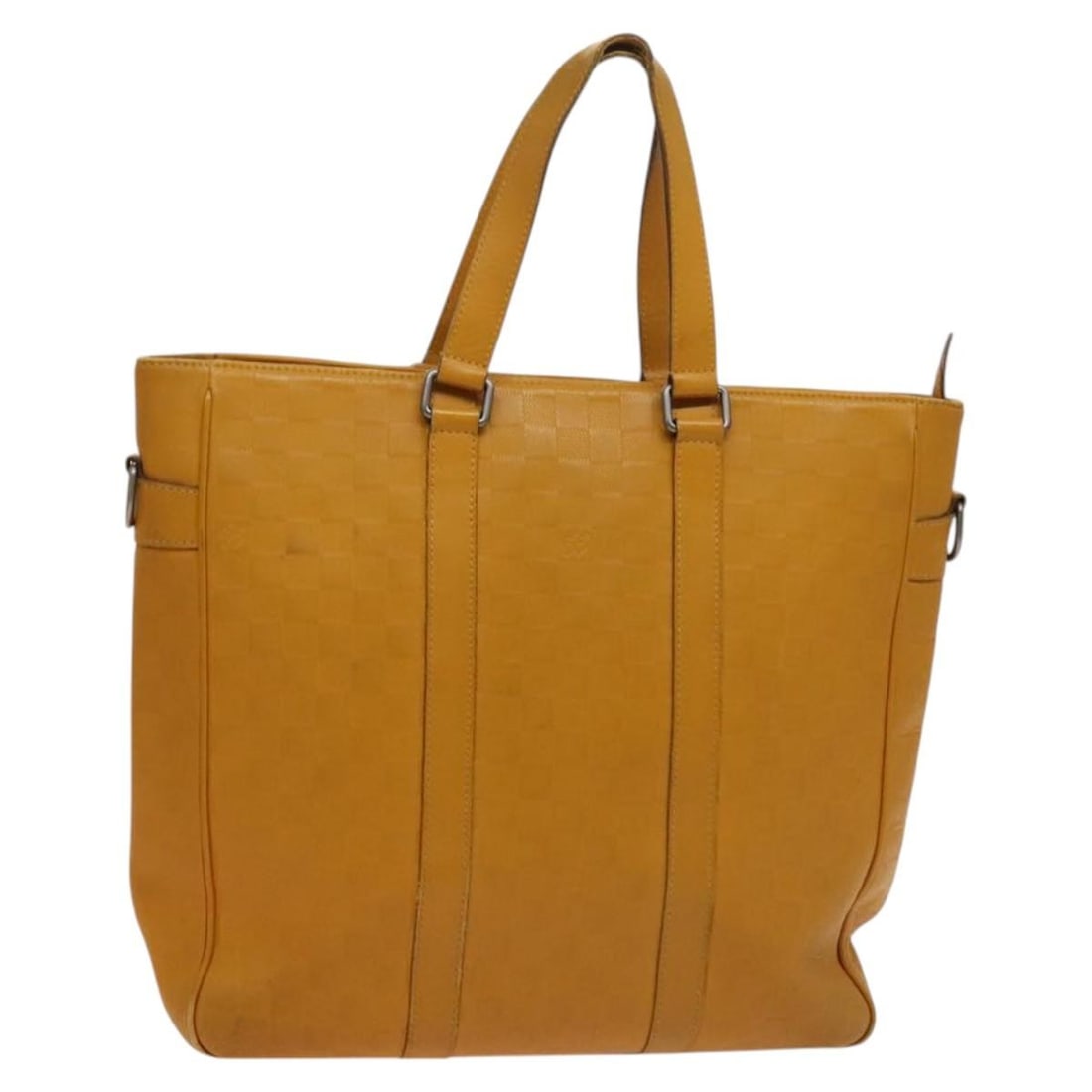 Louis Vuitton Damier Infini Neo Tadao Yellow Shoulder Bag N41228: Louis Vuitton Damier Infini Neo Tadao Yellow Shoulder Bag N41228 This Louis Vuitton Damier Infini Neo Tadao 2-way bag features a vibrant yellow Damier Infini leather exterior. Designed as a shoulder b