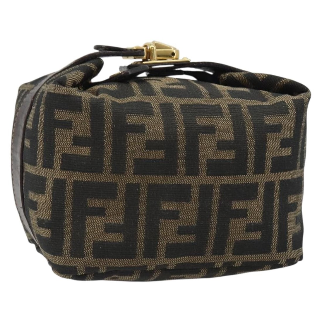 FENDI Zucca Canvas Cosmetic Pouch Black Brown Italy (1 of 18)