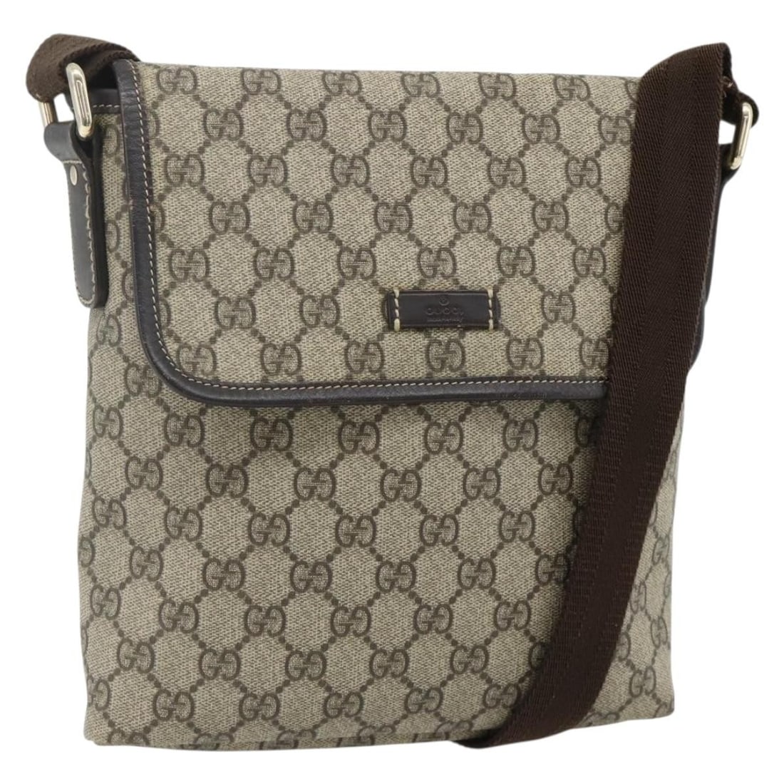 Gucci 223666 GG Supreme PVC Leather Shoulder Bag Beige Gold: Gucci 223666 GG Supreme PVC Leather Shoulder Bag Beige Gold Authentic Gucci GG Supreme shoulder bag in beige and gold PVC leather with GG canvas. This women's shoulder bag is made in Italy and feature