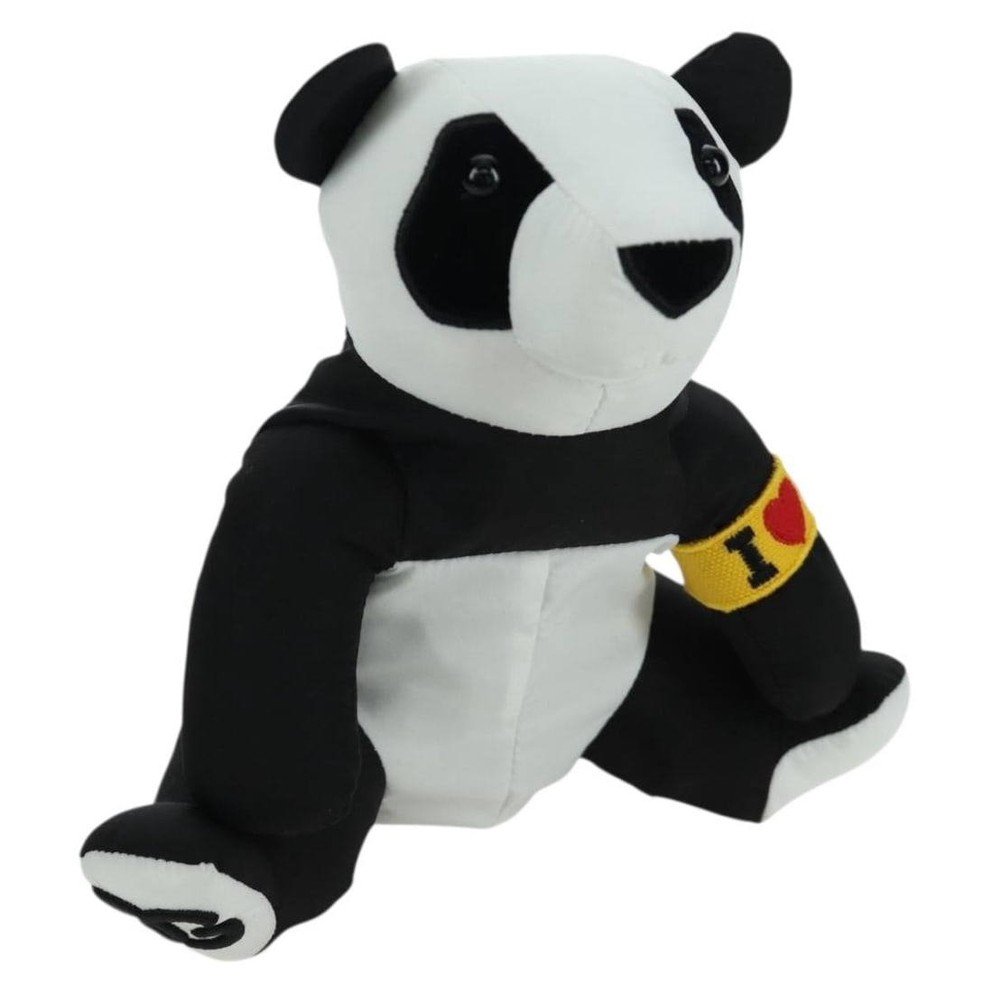 DOLCE&GABBANA Jujutsu Kaisen Panda Eco Nylon Hand Bag Black White: DOLCE&GABBANA Jujutsu Kaisen Panda Eco Nylon Hand Bag Black White This Dolce&Gabbana x Jujutsu Kaisen eco bag is a women's handbag crafted in black and white nylon. It measures approximately 30 cm x 3