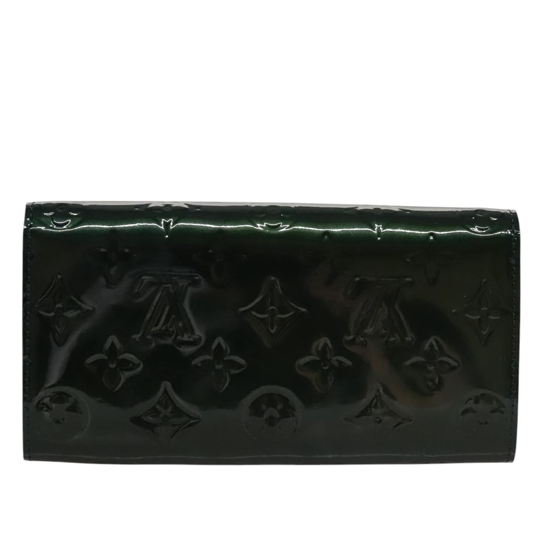 Bluenuit Vernis Sarah Long Wallet by Louis Vuitton Patent Leather M93667: Bluenuit Vernis Sarah Long Wallet by Louis Vuitton Patent Leather M93667 This Louis Vuitton Vernis Portefeiulle Sarah long wallet is crafted from patent leather in the Bluenuit color. Designed for wom