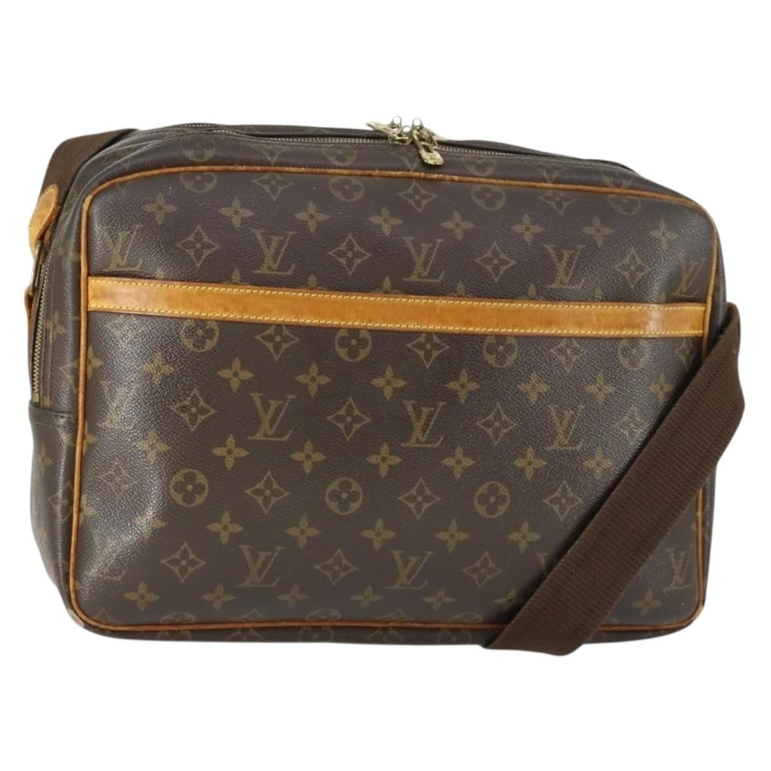 Louis Vuitton Reporter GM Monogram Canvas Shoulder Bag M45252 France: Louis Vuitton Reporter GM Monogram Canvas Shoulder Bag M45252 France This Louis Vuitton Monogram Reporter GM shoulder bag features the iconic monogram canvas and is designed for women. The bag is craf