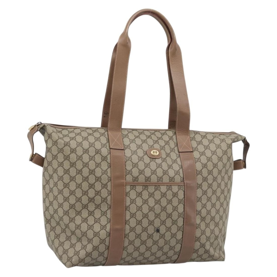 GUCCI 012 1095 6080 GG Canvas Boston Bag Beige Gold: GUCCI 012 1095 6080 GG Canvas Boston Bag Beige Gold Gucci Boston bag in beige and gold GG canvas, made in Italy. This women's bag is offered as the item only; box and dust bag are not included. Condit