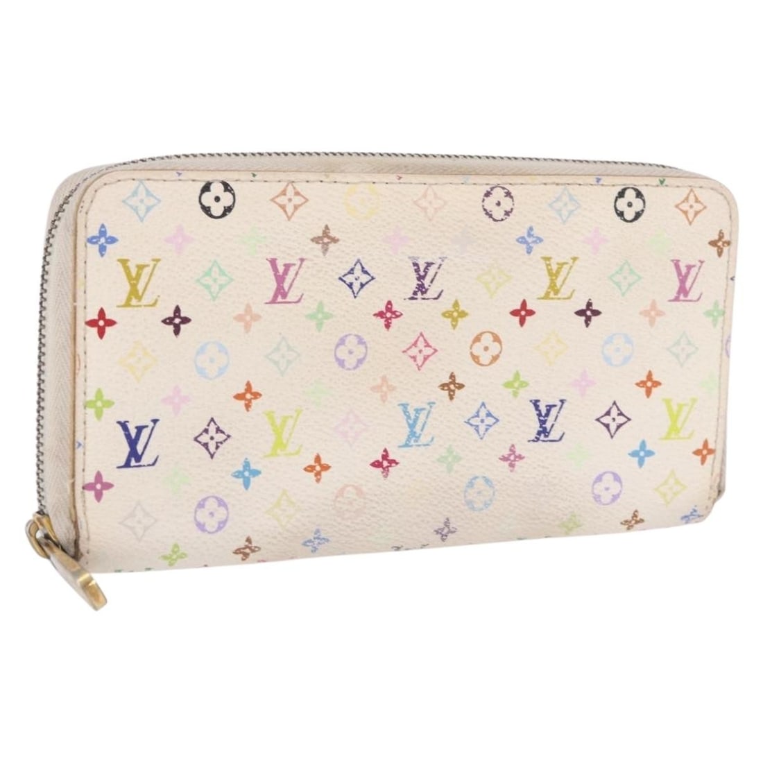 Louis Vuitton M60274 Zippy Long Wallet Monogram Multicolor White: Louis Vuitton M60274 Zippy Long Wallet Monogram Multicolor White Louis Vuitton Monogram Multicolor Zippy Wallet in white canvas with a zip-around long wallet design. Made in Spain, this women's wallet