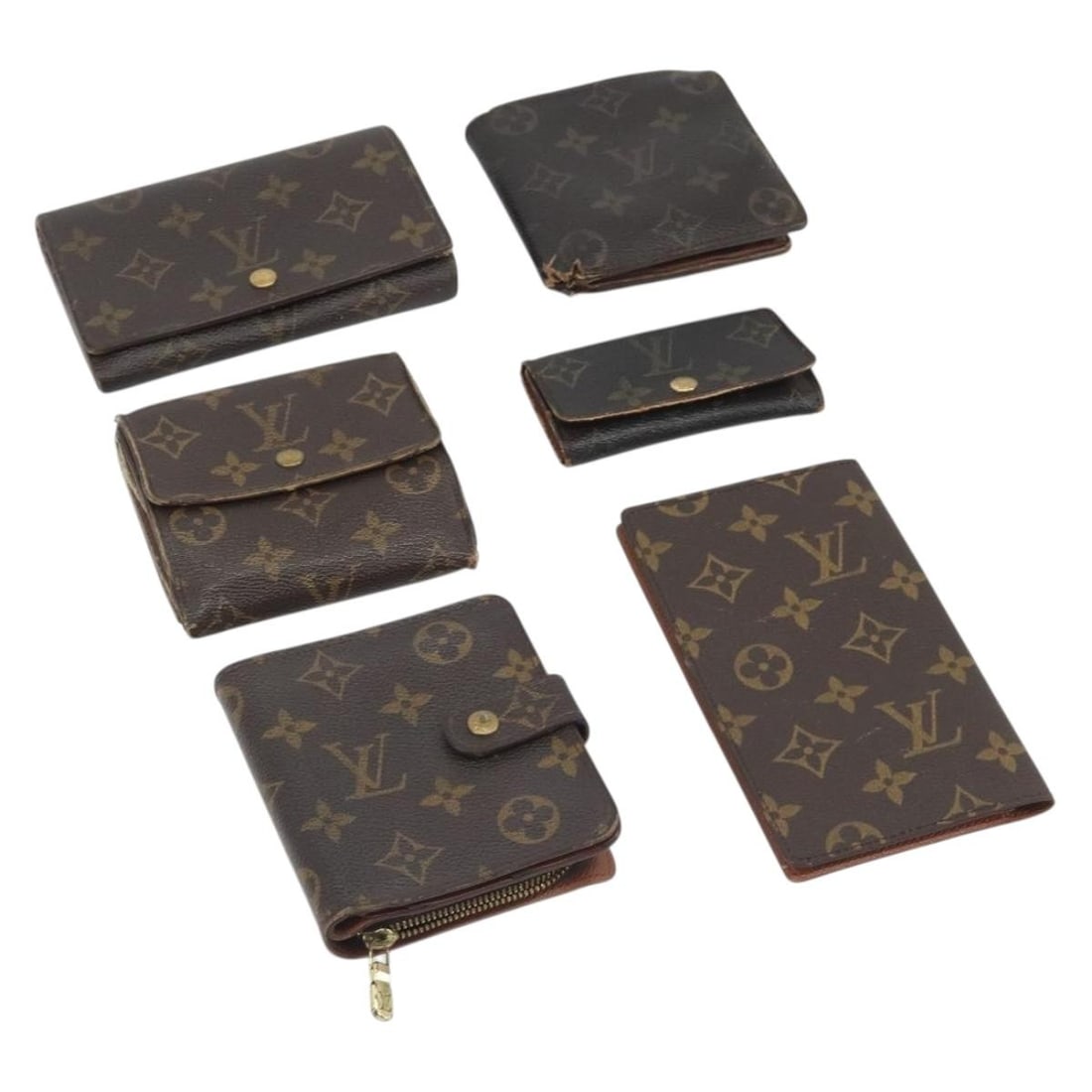 Set of 6 Louis Vuitton Monogram Canvas Wallets France (1 of 18)