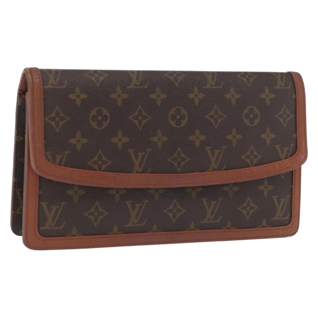 Louis Vuitton M51810 Pochette Dame GM Monogram Canvas Clutch: Louis Vuitton M51810 Pochette Dame GM Monogram Canvas Clutch Louis Vuitton Monogram Pochette Dam GM clutch bag in monogram canvas, made in France. This women's clutch features the classic monogram ext