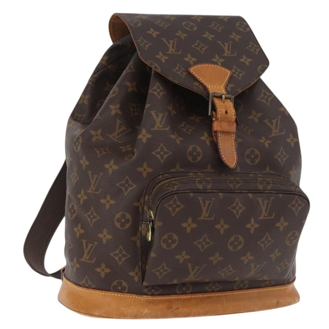 Louis Vuitton M51135 Montsouris GM Monogram Canvas Backpack: Louis Vuitton M51135 Montsouris GM Monogram Canvas Backpack Louis Vuitton Monogram Montsouris GM backpack in monogram canvas, made in France. This women's backpack is a heavily used piece with visible