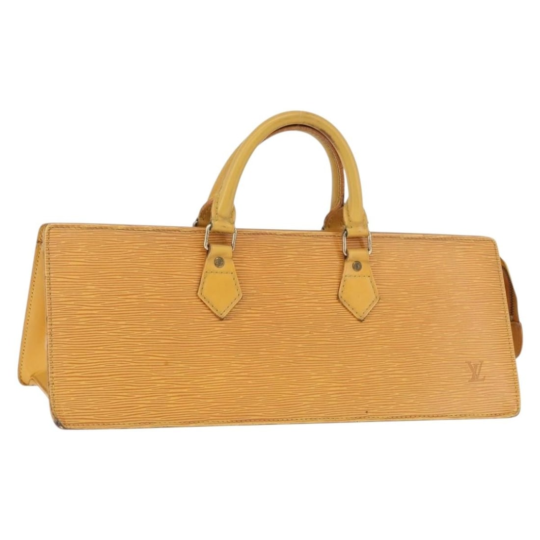 Louis Vuitton M52099 Epi Leather Triangle Handbag Yellow: Louis Vuitton M52099 Epi Leather Triangle Handbag Yellow Louis Vuitton Sac Triangle handbag in yellow Epi leather. This women's bag is made in France and features the M52099 product line. It is a heav