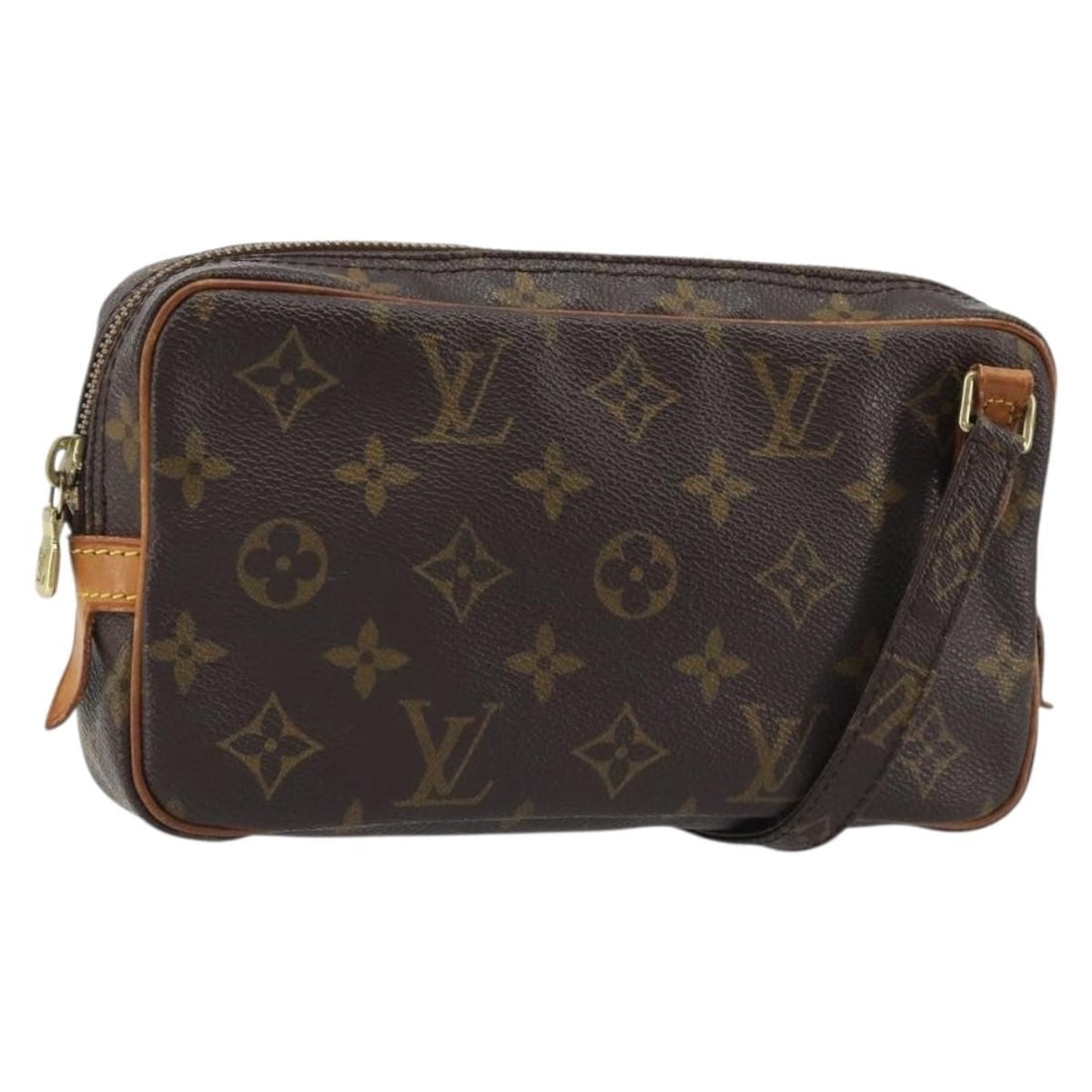 Louis Vuitton M51828 Marly Bandouliere Monogram Canvas Shoulder Bag: Louis Vuitton M51828 Marly Bandouliere Monogram Canvas Shoulder Bag Louis Vuitton Marly Bandouliere shoulder bag in Monogram canvas, made in France. This women's bag features an adjustable shoulder st