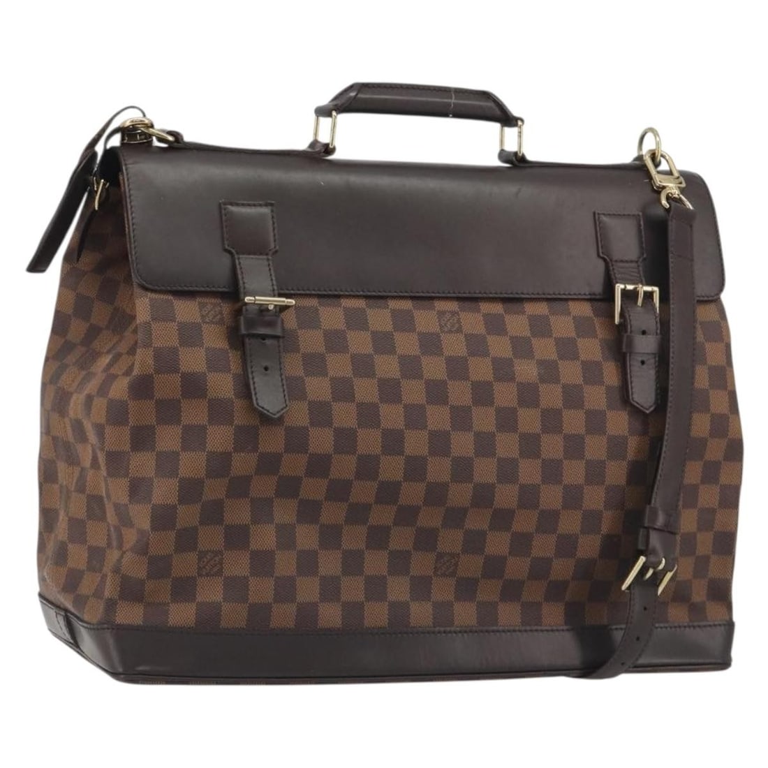 Louis Vuitton N41130 West End PM 2way Boston Bag Damier Ebene Canvas: Louis Vuitton N41130 West End PM 2way Boston Bag Damier Ebene Canvas Louis Vuitton West End PM 2-way Boston bag in Damier Ebene canvas. This women's bag includes a name tag and shoulder strap. Conditi