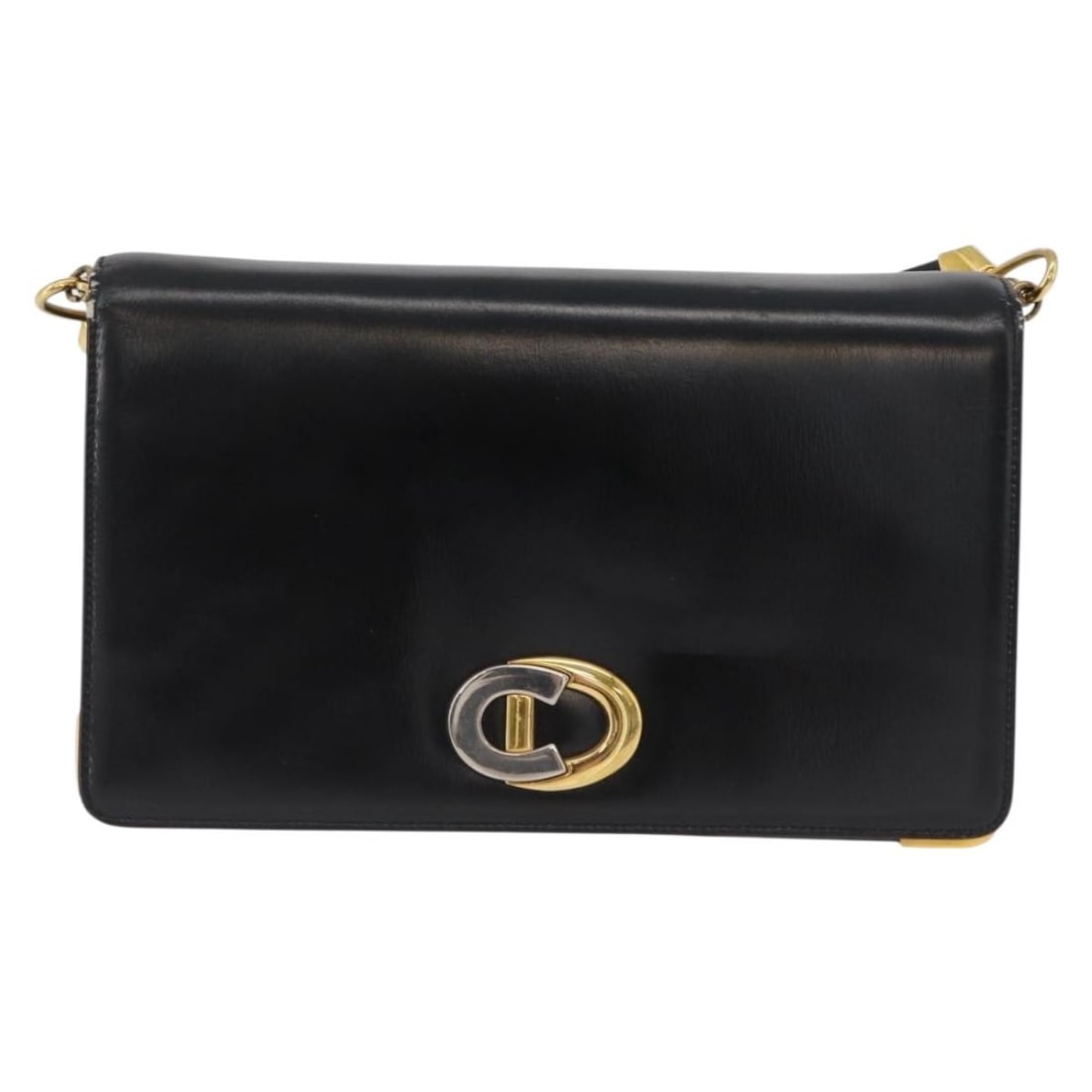 Christian Dior CD Shoulder Bag Black Calfskin France: Christian Dior CD Shoulder Bag Black Calfskin France A Christian Dior CD shoulder bag crafted from black calfskin. This female bag measures 20 cm x 12 cm x 7 cm and was made in France. It is described