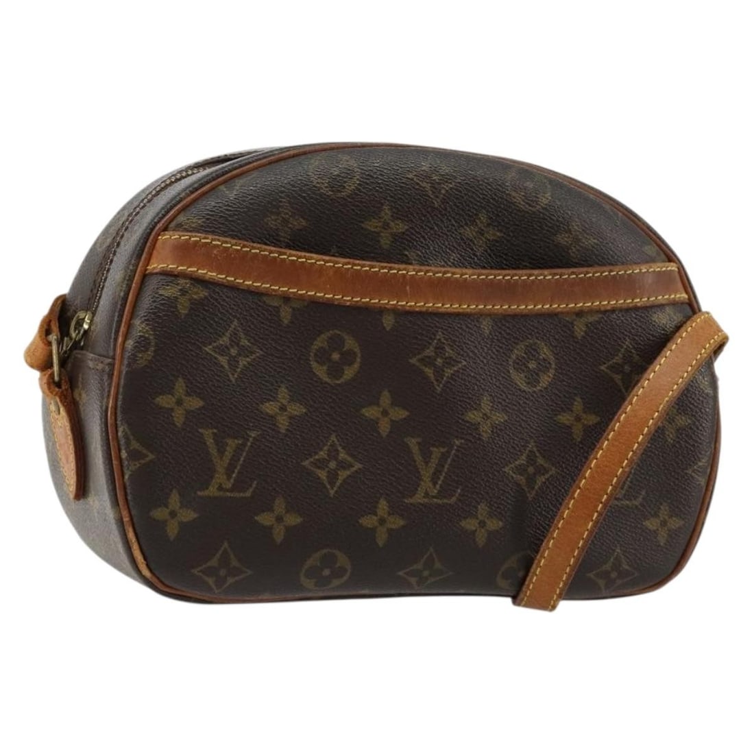 Louis Vuitton Blois Monogram Canvas Shoulder Bag M51221 France: Louis Vuitton Blois Monogram Canvas Shoulder Bag M51221 France Louis Vuitton Blois shoulder bag in Monogram canvas, made in France. This women's bag is a heavily used piece with notable wear throughou