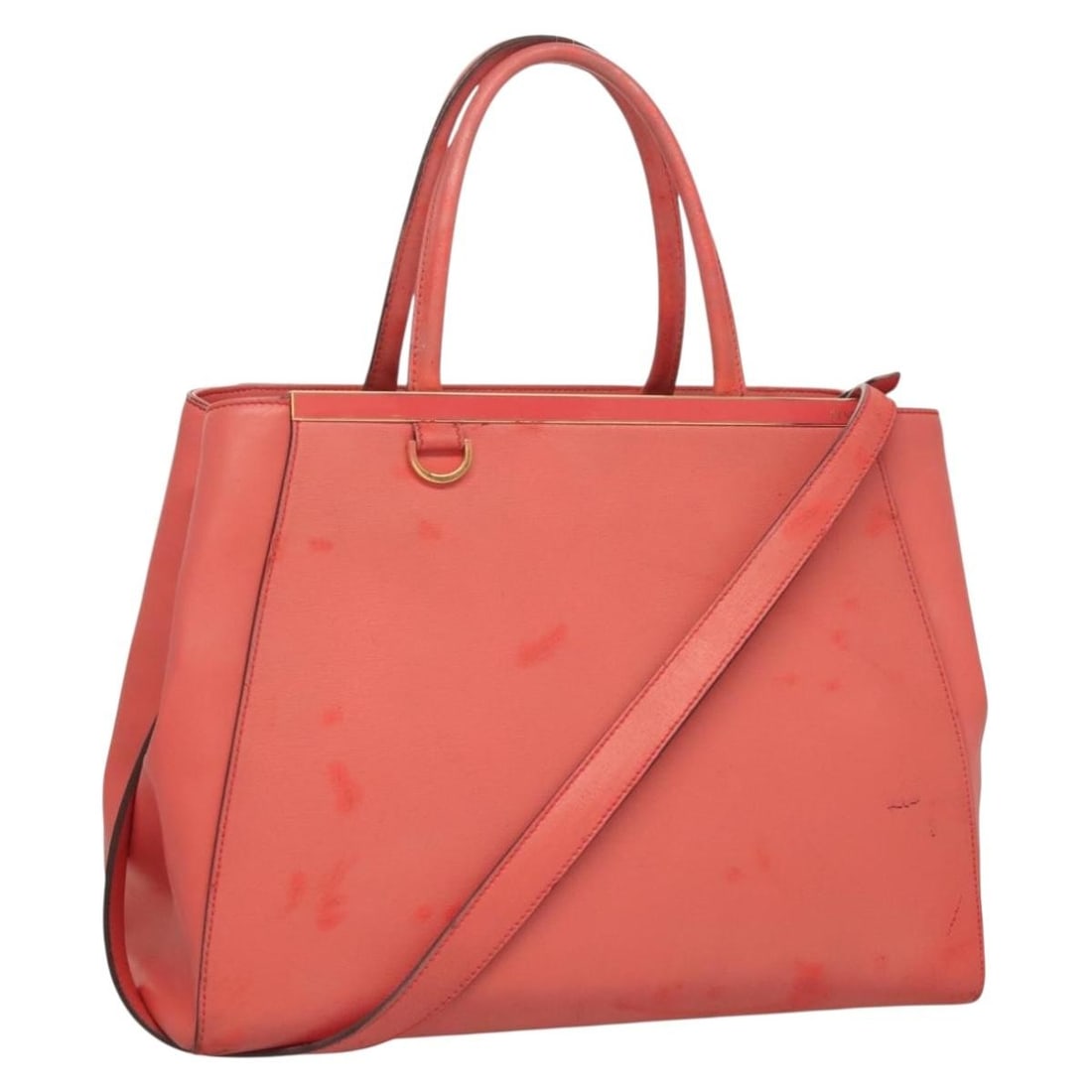 Fendi To Joule Pink Gold Leather Handbag Made in Italy: Fendi To Joule Pink Gold Leather Handbag Made in Italy Fendi To Joule handbag in pink and gold leather, made in Italy. This women's handbag is offered without the original box or dust bag; only the it