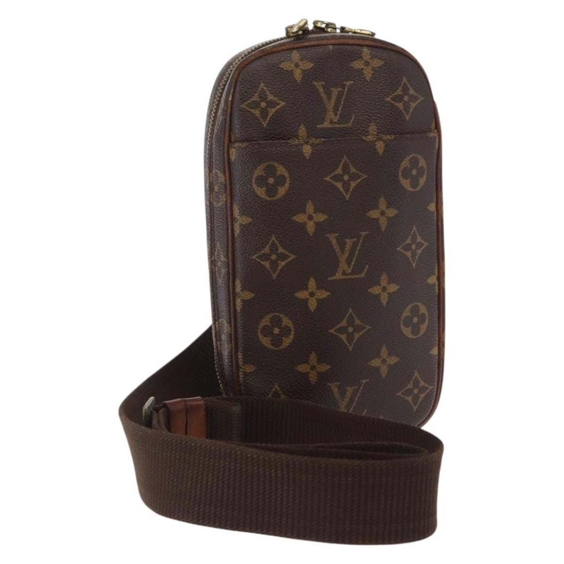 Louis Vuitton M51870 Pochette Gange Monogram Canvas Shoulder Bag: Louis Vuitton M51870 Pochette Gange Monogram Canvas Shoulder Bag Louis Vuitton Monogram Pochette Gange shoulder bag in monogram canvas, made in Spain. This women's bag is offered without the original 